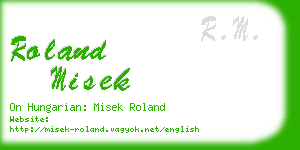 roland misek business card